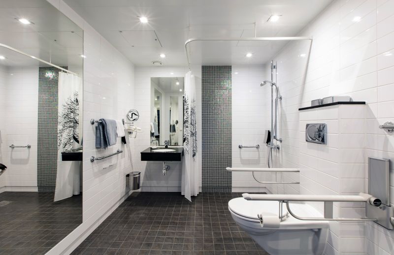 Bathroom with Recessed Shelving